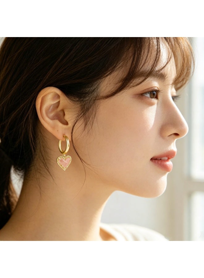 Kendra Scott أقراط كيندرا سكوت آري على شكل قلب للنساء، مجوهرات عصرية - Image 4