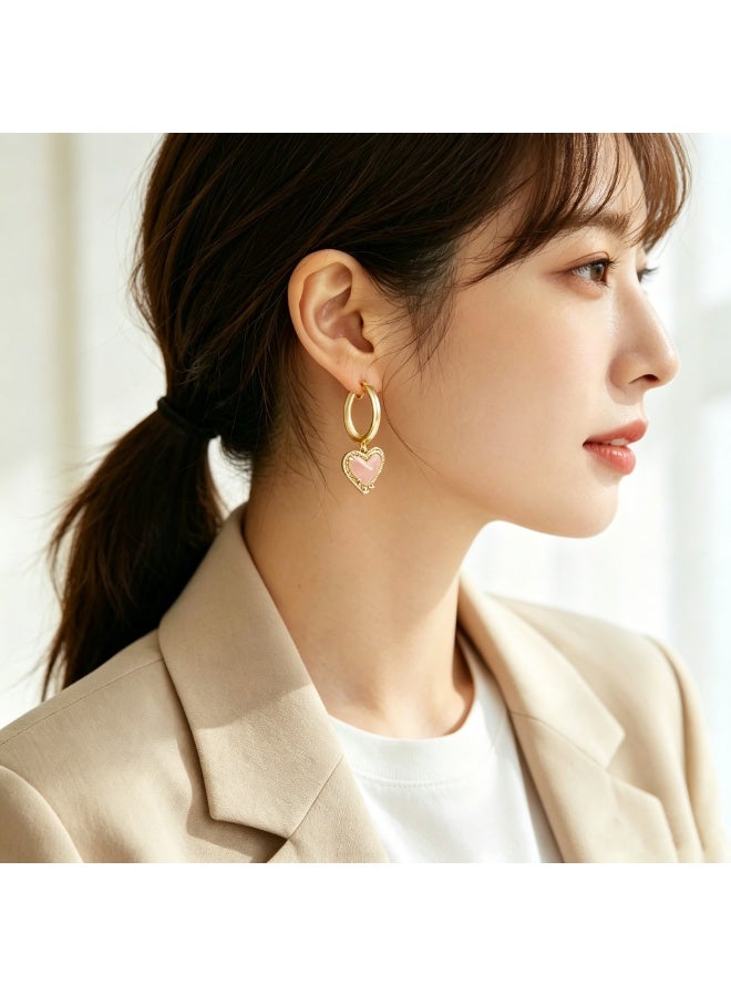 Kendra Scott أقراط كيندرا سكوت آري على شكل قلب للنساء، مجوهرات عصرية - Image 5