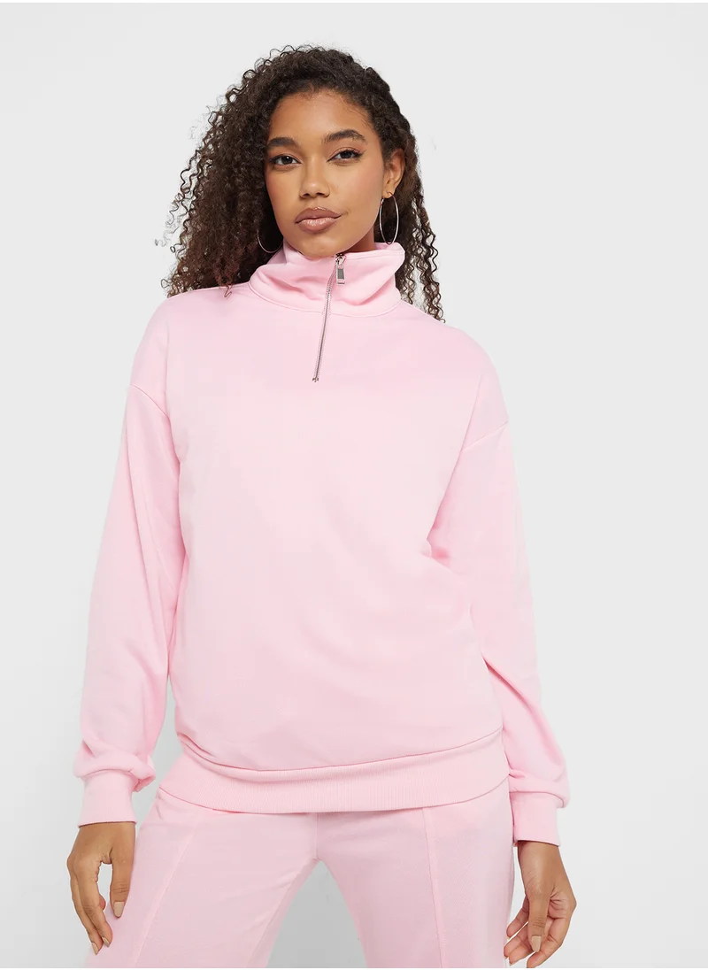 Ginger Plush Zip Up Sweatshirt & Jogger Set