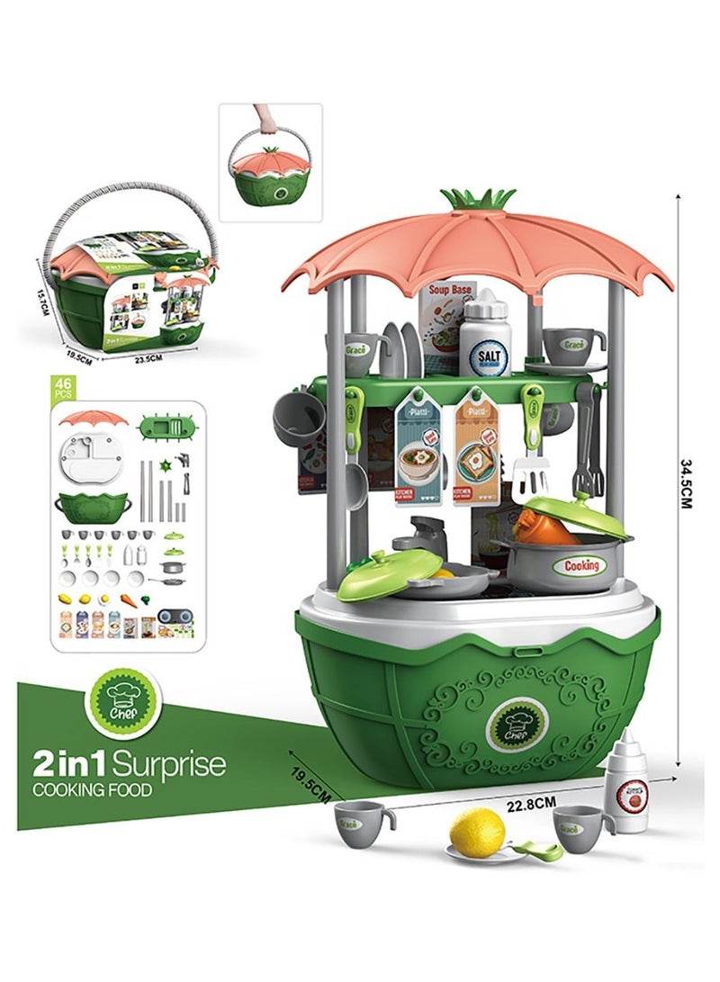 46-Piece 2 in 1 Kitchen Bag Toys Set  - Image 2