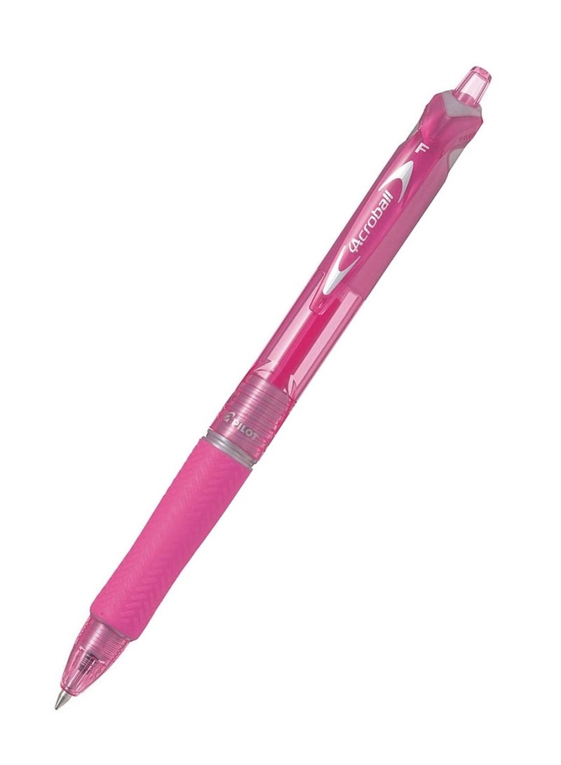 PILOT قلم حبر جاف قابل للسحب 12 قطعة طرف رفيع حبر وردي - Image 2