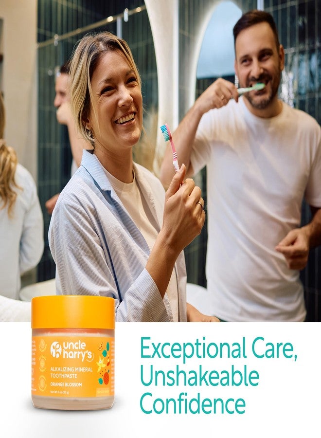 Uncle Harry's Uncle Harry’s Natural Products Orange Blossom Toothpaste (3 oz) – Alkalizing Mineral Tooth Powder, Fluoride-Free Natural Oral Care, Fresh Breath, Supports Healthy Teeth & Gums - Image 5