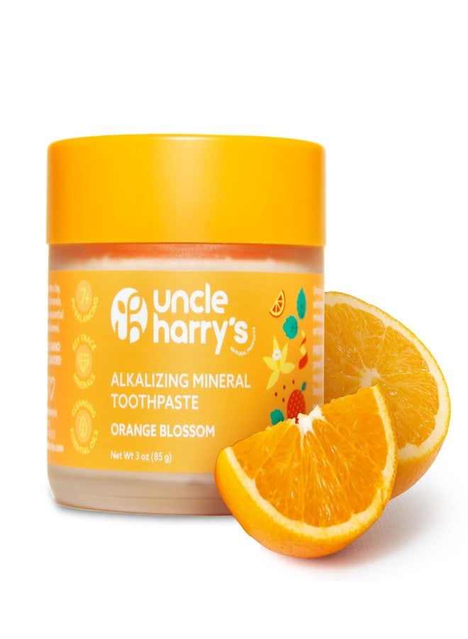 Uncle Harry's Uncle Harry’s Natural Products Orange Blossom Toothpaste (3 oz) – Alkalizing Mineral Tooth Powder, Fluoride-Free Natural Oral Care, Fresh Breath, Supports Healthy Teeth & Gums - Image 1
