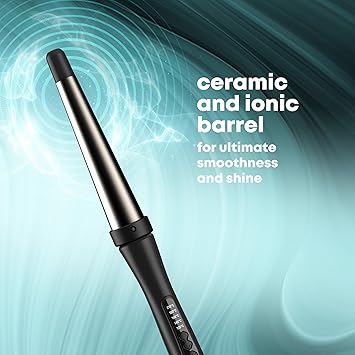 REVAMP Big Curling Wand Heated Ionic Ceramic Hair Wand for Loose Curls and Waves Infused with Super Smooth Oils 3219mm Ceramic Barrel Curler Tongs for Short Long Hair - Image 5
