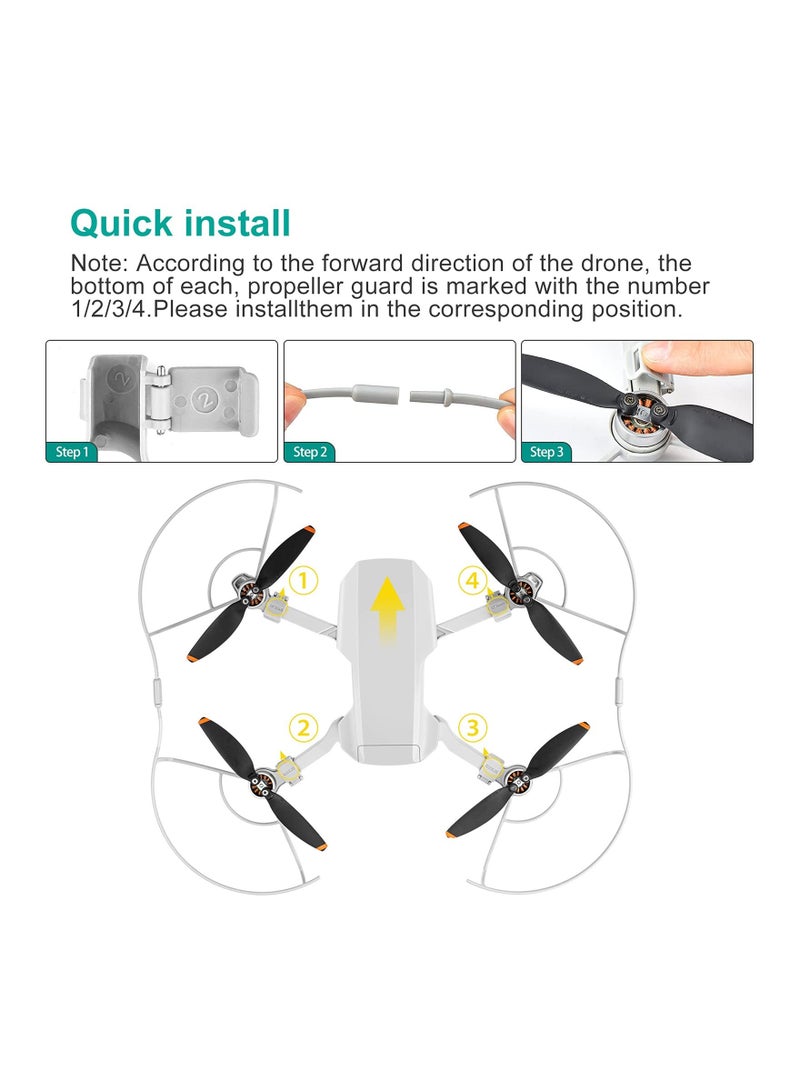 حماية الدفع لمافيك ميني ودي جي آي ميني 2 - واقي مروحة طائرة تم تصميمه حديثًا لزيادة الأمان وحماية الشفرات لرحلة محسنة - Image 4