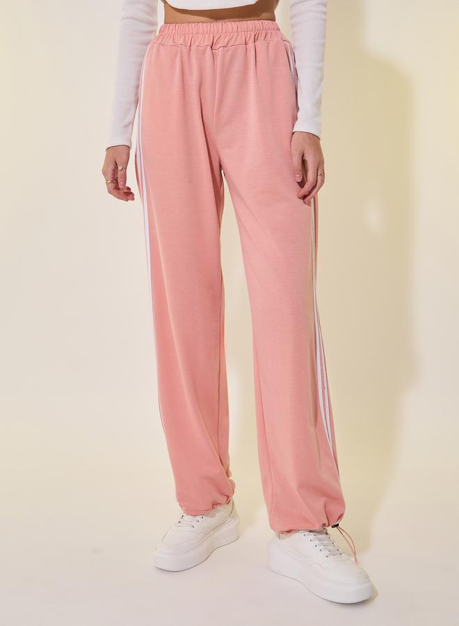 Take Two Striped Mid-Rise Relaxed Fit Joggers with Drawstring - Image 4