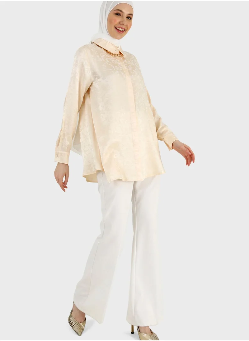 Refka by modanisa Floral Print Tunic