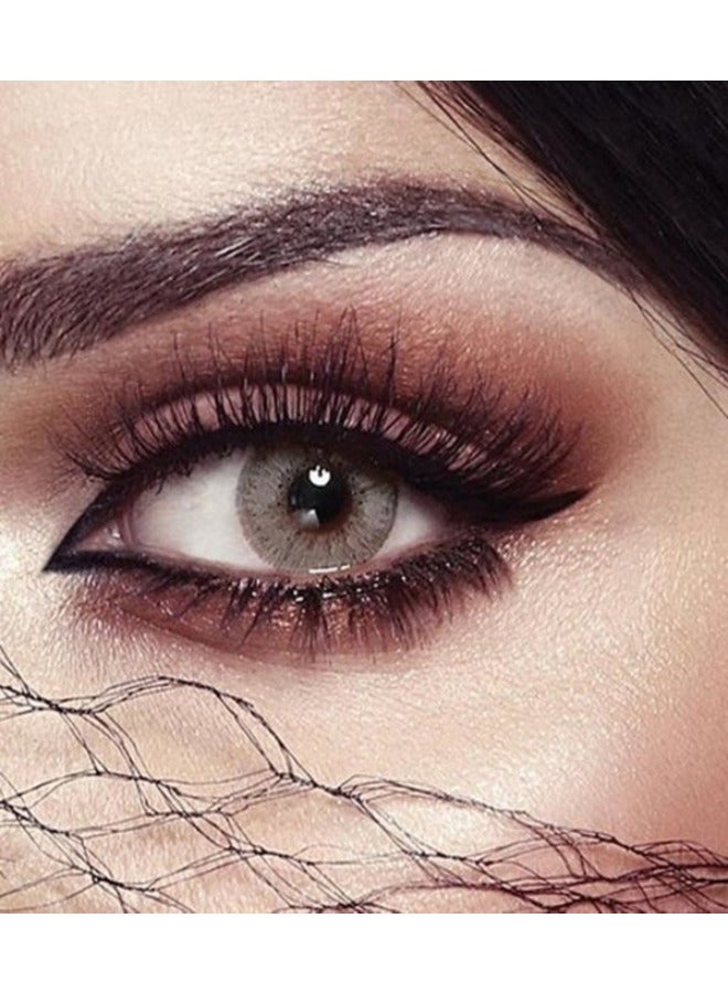 Bella Elite Mint Gray 3 Months Disposable Contact Lenses, Colored Contact Lenses, Cosmetic contact lenses, Gray Contact Lenses, Pack Of 2 - Image 1