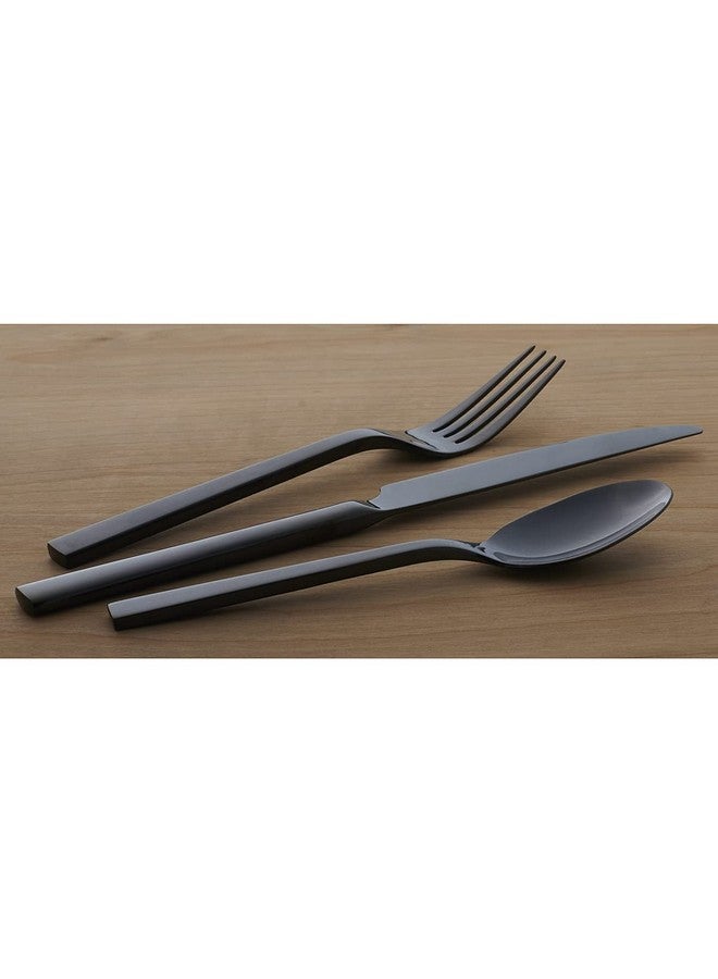 ONEIDA Oneida Chef's Table Black 20 Piece Everyday Flatware Set, Service for 4, 18/0 Stainless Steel, Silverware Set  - Image 5