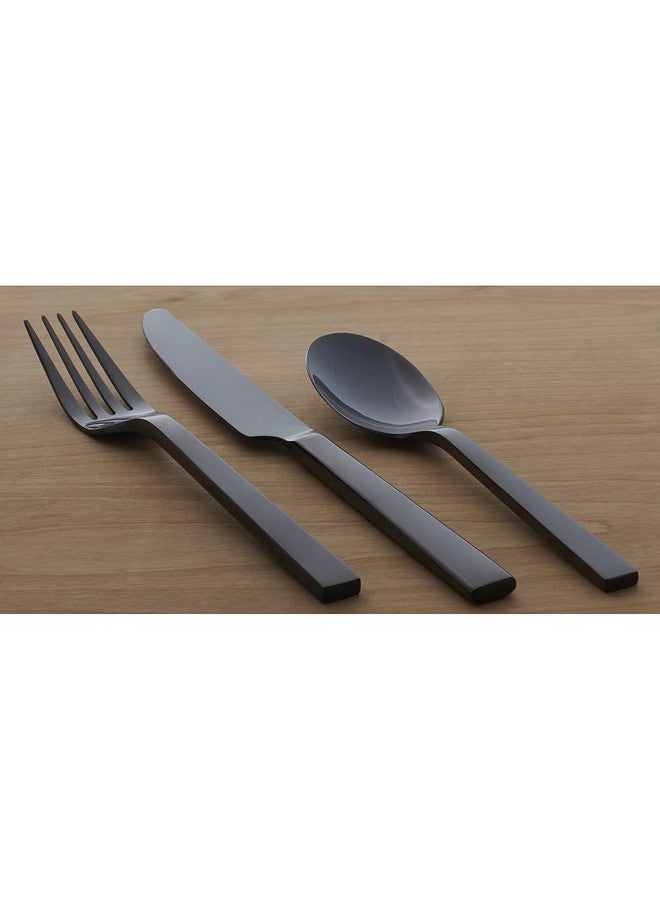 ONEIDA Oneida Chef's Table Black 20 Piece Everyday Flatware Set, Service for 4, 18/0 Stainless Steel, Silverware Set  - Image 3