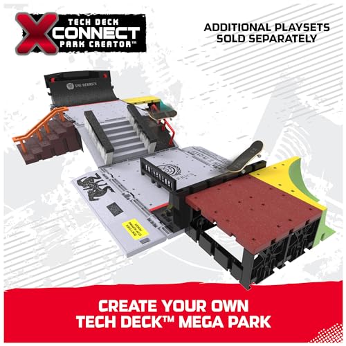 Tech Deck, Quarter Bowl Ruckus X-Connect Park Creator, Customizable and Buildable Ramp Set with Exclusive Fingerboard, Kids Toy for Ages 6 and up - Image 5