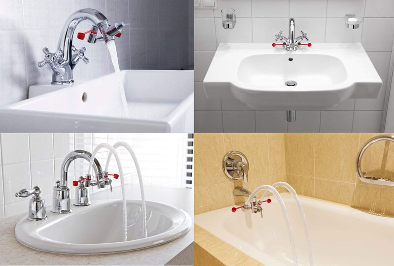 Skywin Eye Wash Kit - Faucet Mounted Emergency Eye Wash Station Sink Attachment -1x Continuous Flow Eyewash Station,3X Common Sink Adapter,2X Inspection Tag,1x Emergency Eye Wash Station Sign - Image 5