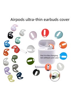 Generic For Airpods Headphone Covers TWS Huawei Xiaomi Rammer Silicone Earbuds Earbuds Ear Cap Apple Second Generation Headset-Color:Positive Red (double Hole With Ears)-Model:ES32  ES62  ES68  - Image 2