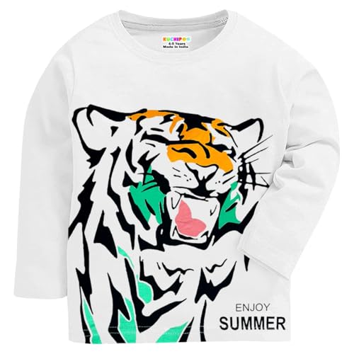Kuchipoo Boys Regular Fit Full Sleeves Cotton T-Shirts (KUC-TSHRT-482, 12-18 Months, Multi-Colored) - Image 3