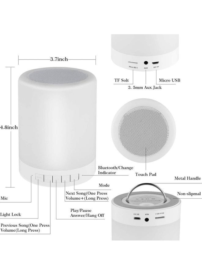 NIBEMINENT Touch Bedside Lamp Multicolour - Image 5