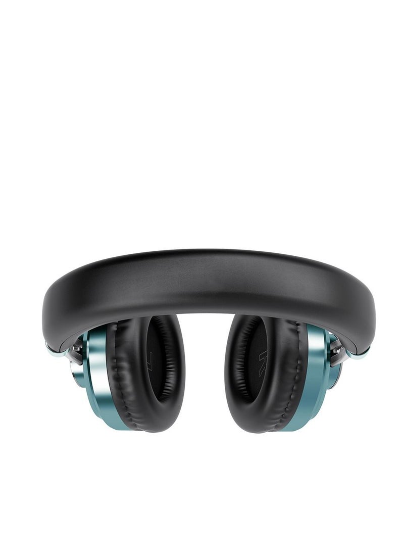 GULFLINK 200mah Folding Wireless Headset Bluetooth Competitive Game Music Sports Plug Wireless Headset Blue - Image 3