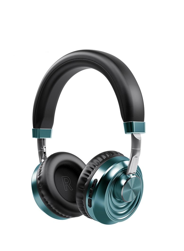 GULFLINK 200mah Folding Wireless Headset Bluetooth Competitive Game Music Sports Plug Wireless Headset Blue - Image 1