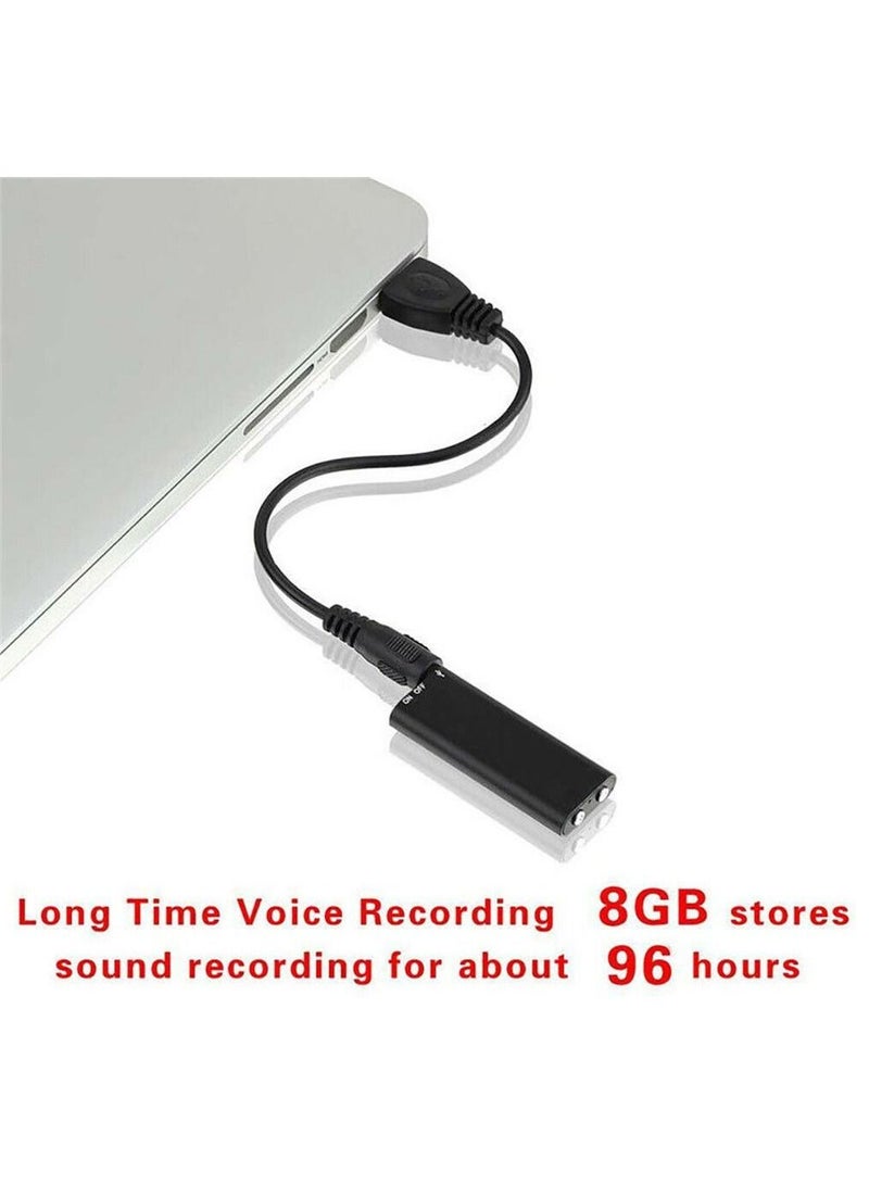 ارواق مسجل صوت رقمي صغير منشط 8 جيجا بايت مسجل صوت صغير مشغل صوت صغير للتسجيل الصوتي مشغل MP3 - Image 4