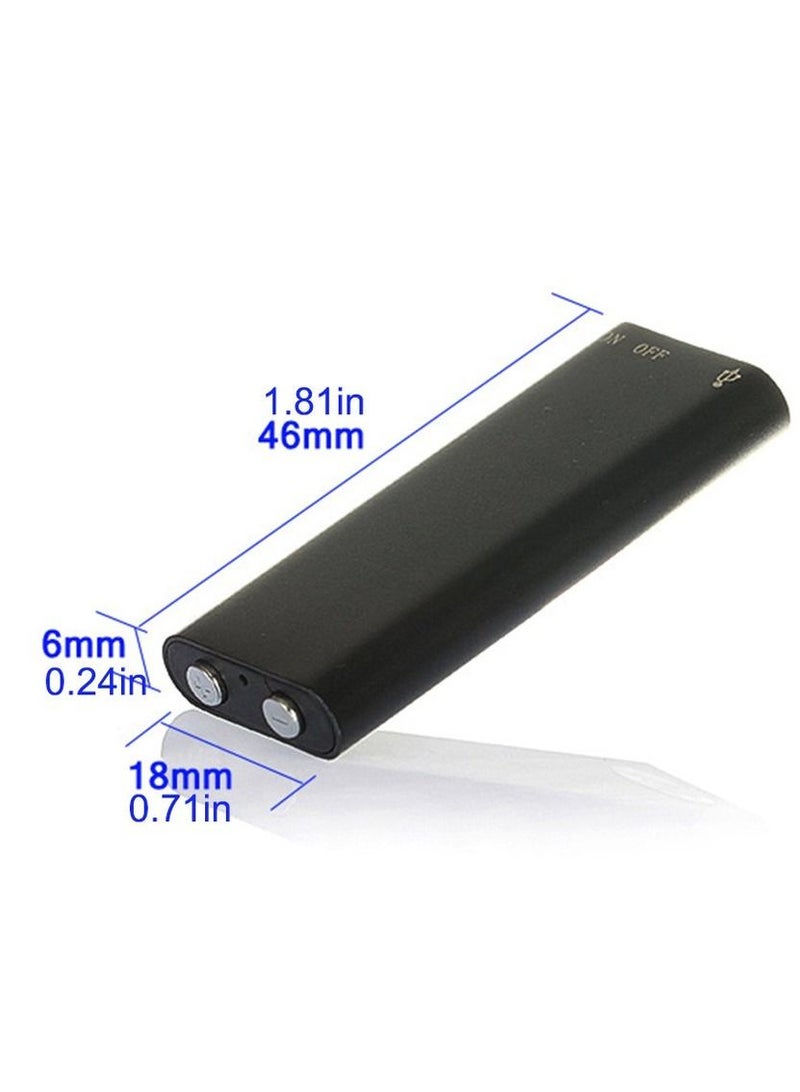 ارواق مسجل صوت رقمي صغير منشط 8 جيجا بايت مسجل صوت صغير مشغل صوت صغير للتسجيل الصوتي مشغل MP3 - Image 3