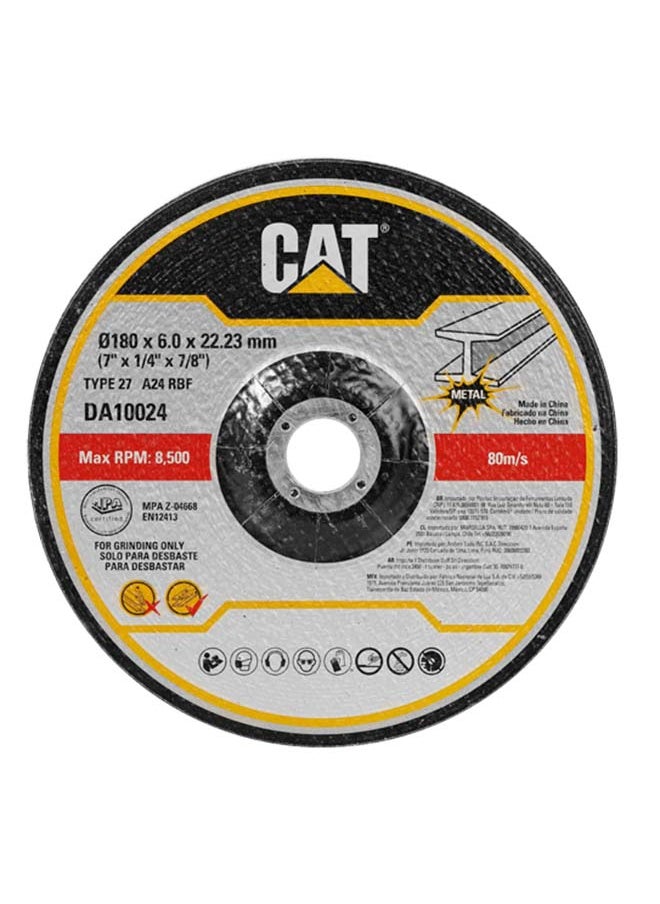 كاتربلر عجلة طحن المعدن المقعرة DA10024 من CAT Ø180  7"  × 6 ملم 5 قطعة 