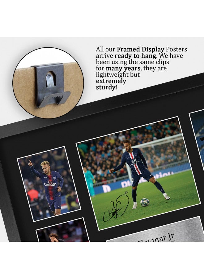 HWC Trading Neymar Jr PSG 16 x 12 inch (A3) Printed Gifts Signed Autograph Picture for Football Fans and Supporters - 16" x 12" Framed - Image 4