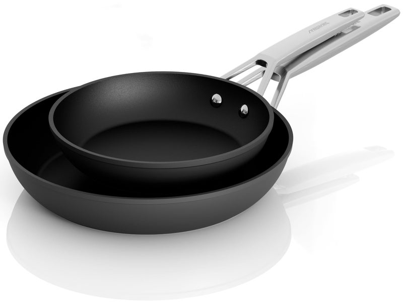 MsMk 8 inch and 10 inch Non Stick Frying Pans, Burnt also Nonstick Frying Pan Set, PFOA Free Non-Toxic, Scratch-resistant, Oven-Safe, Induction Ready, Compatible with All Cooktops - Image 1