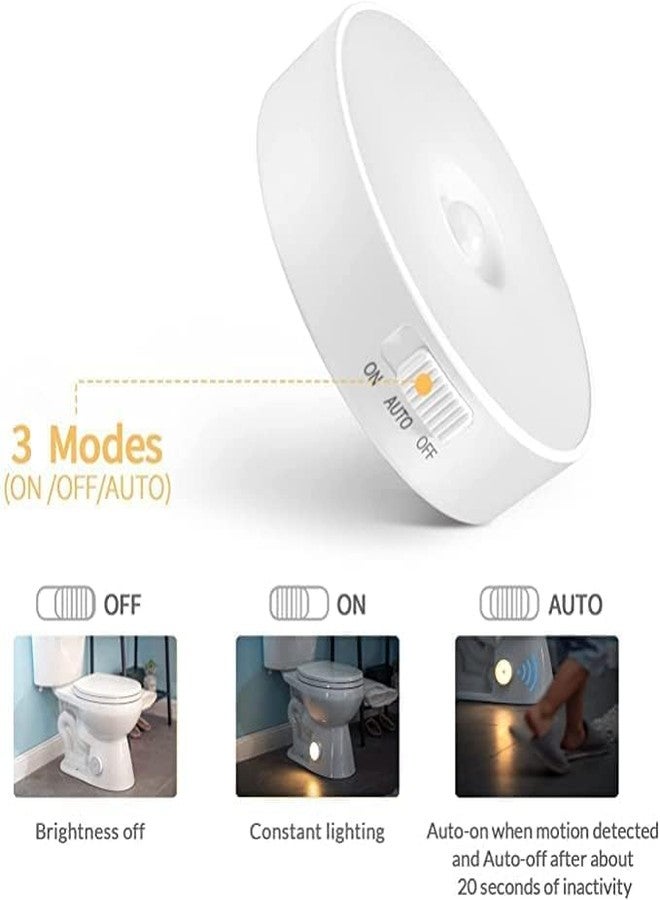 Alinos Atlas Traders USB Rechargeable Motion Sensor Lamp Human Body Induction Night Light for Car, Indoor, Stairs, Wardrobe, Kitchen, Cupboard with Magnetic Base. - Image 5