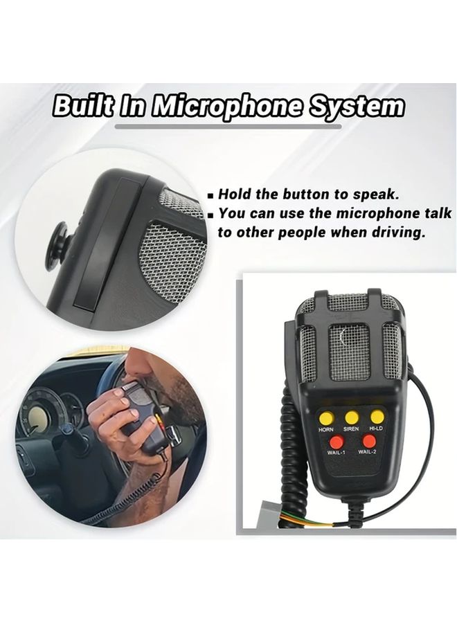 12V Car Alarm Horn with Microphone for Vehicle Truck Motorcycle and Boat - Image 3