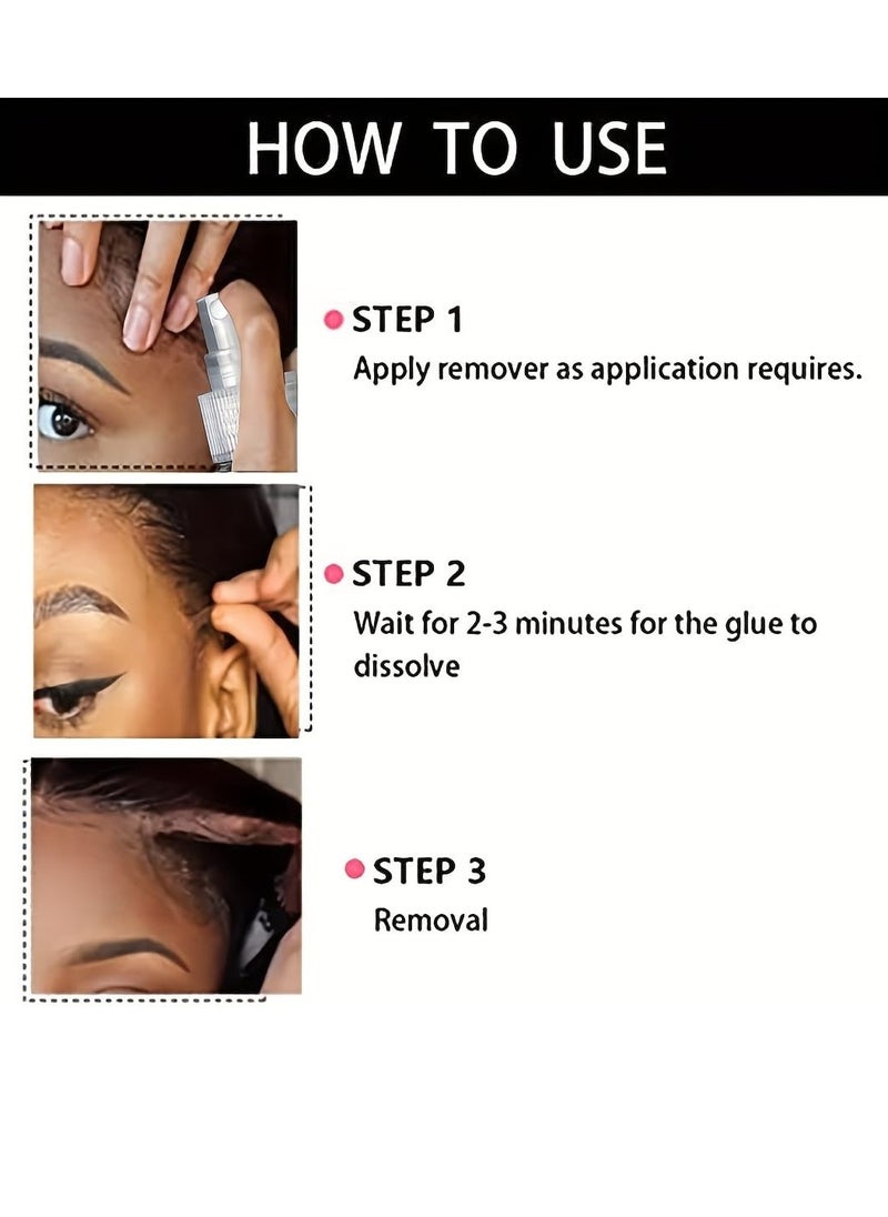 Luxfume - 50ml Lace Wig Adhesive Remover Spray Non Greasy Quickly Dissolve Wig Lace Wig Tape Remover Gentle on Skin Hairline and Wigs 3 in 1 Lace Wigs Toupee and Tape Hair Extension Remover - Image 1