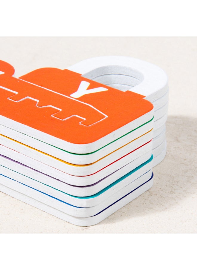 Montessori Early Education Matching Number Letter Unlocking Game Key Fine Action Children Training Baby Educational Toys-Color:Case Key Matching (color Box)  - Image 4