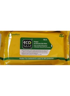 إيكو باث لندن مناديل استحمام كبيرة الحجم صحية ومعقمة وخالية من الكحول من ECO Bath في عبوة قابلة لإعادة الإغلاق  - Image 3