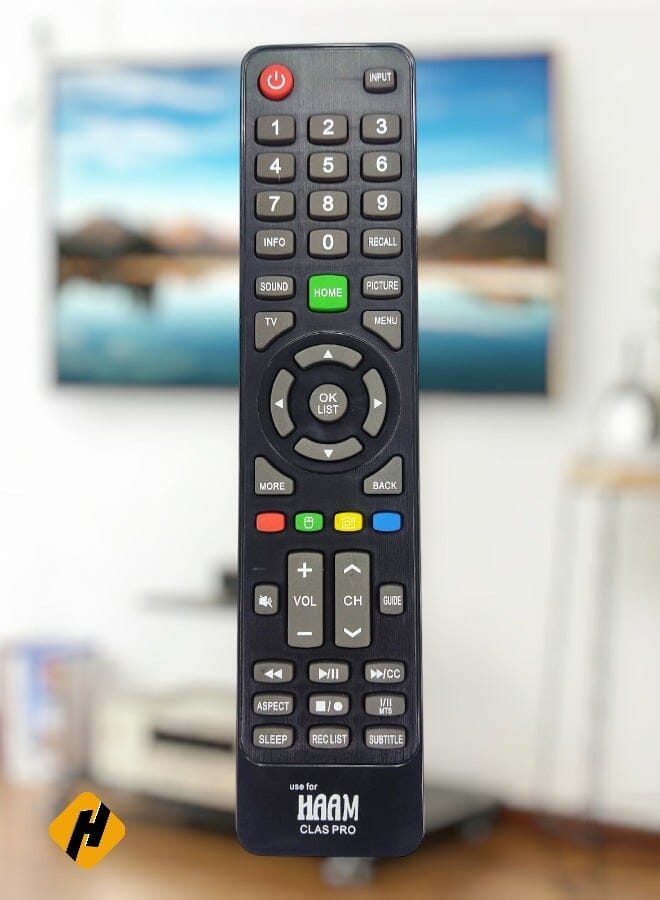 HAAM Replacement Remote Control For Haam Tv Lcd Led Class Pro Lcd Led Tvs - Black 