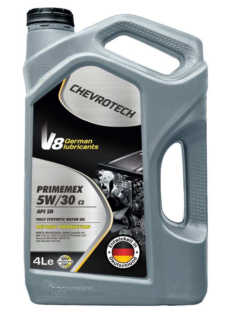 CHEVROTECH 5W-30 API SN ACEA C3 (4L) – PRIMEMEX | High-Performance Fully Synthetic Engine Oil