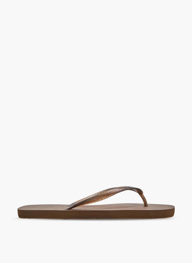 Celeste Women Glitter Print Flip Flops