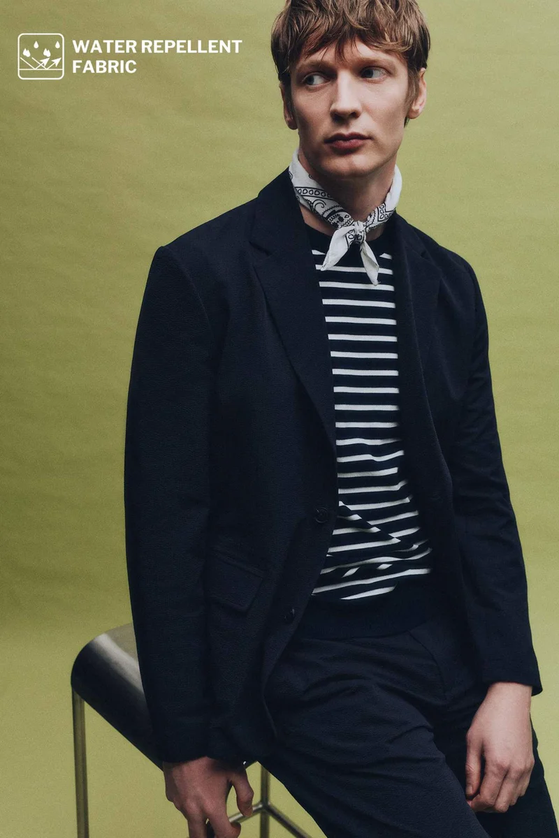 DeFacto Modern Fit Crinkle Blazer