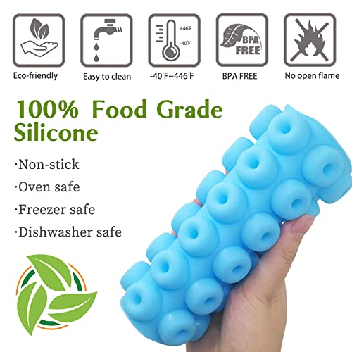 JOERSH Round Gummy Donut Molds Mini Size Silicone Candy Molds for Hard Candy, Gummy, Caramels, Chocolate, Fondant, Fruit Loop, Cereal, 192 Cavity - Image 3