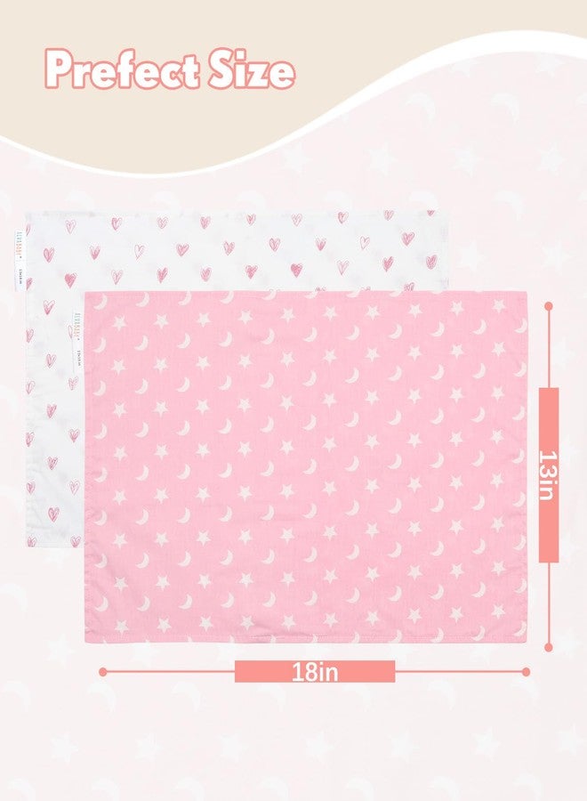 ألفا بيبي أغطية وسائد ALVABABY للأطفال الصغار تناسب 14 × 20 بوصة و13 × 18 بوصة للأطفال من القطن للأطفال الرضع، عبوتان من غطاء وسادة مغلف للأطفال للأولاد والبنات أثناء النوم والسفر 2L-FTP18A - Image 3