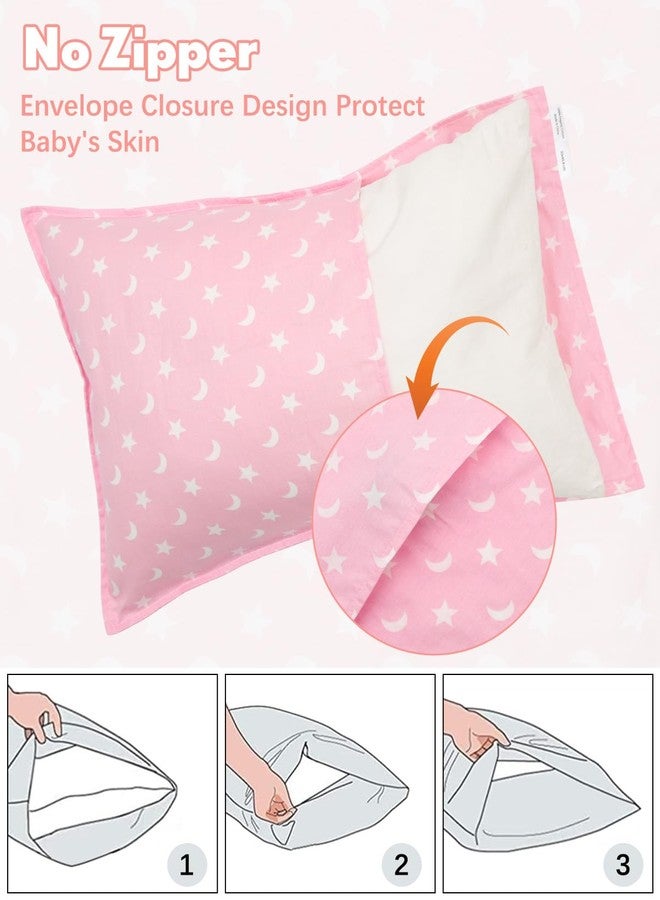 ألفا بيبي أغطية وسائد ALVABABY للأطفال الصغار تناسب 14 × 20 بوصة و13 × 18 بوصة للأطفال من القطن للأطفال الرضع، عبوتان من غطاء وسادة مغلف للأطفال للأولاد والبنات أثناء النوم والسفر 2L-FTP18A - Image 4
