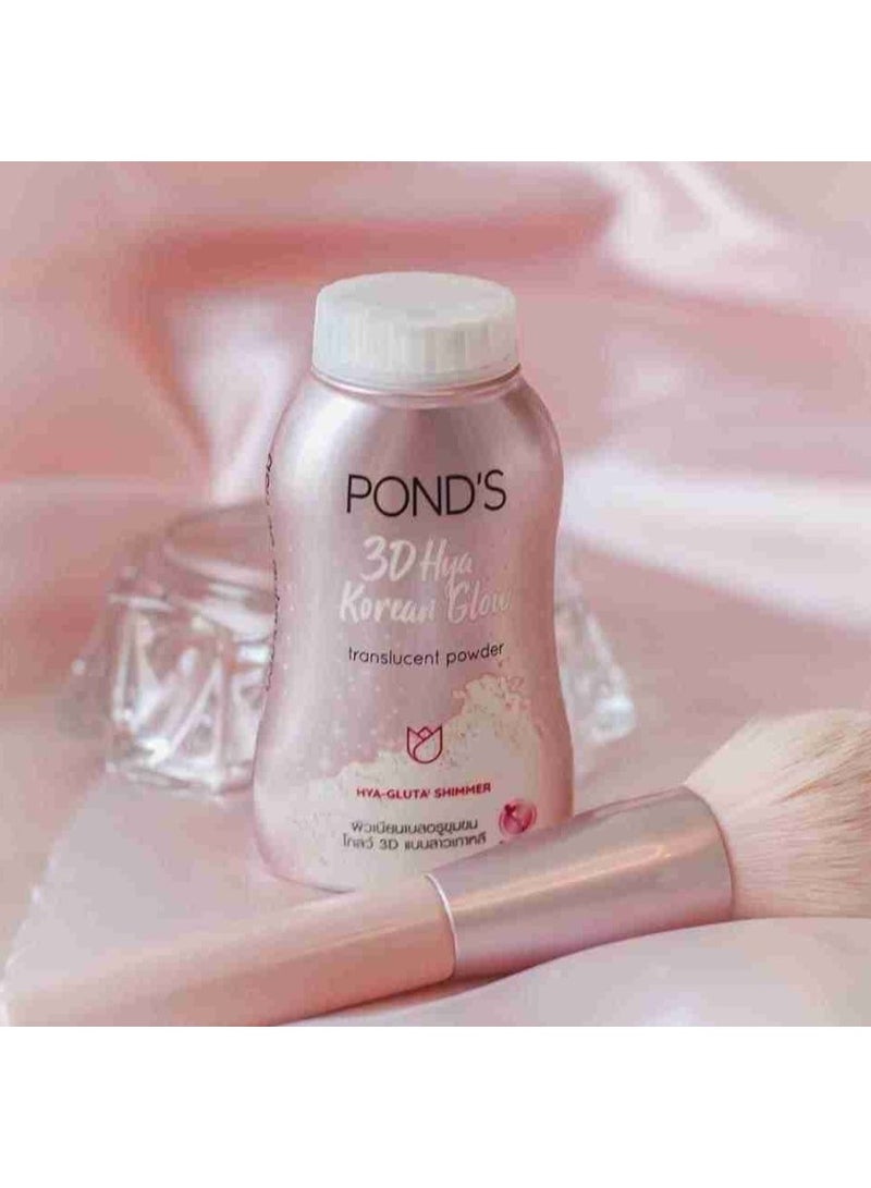 Pond's POND’S 3D Hya Korean Glow Translucent Powder 50g – Hydrating & Radiant Finish Face Powder - Image 2