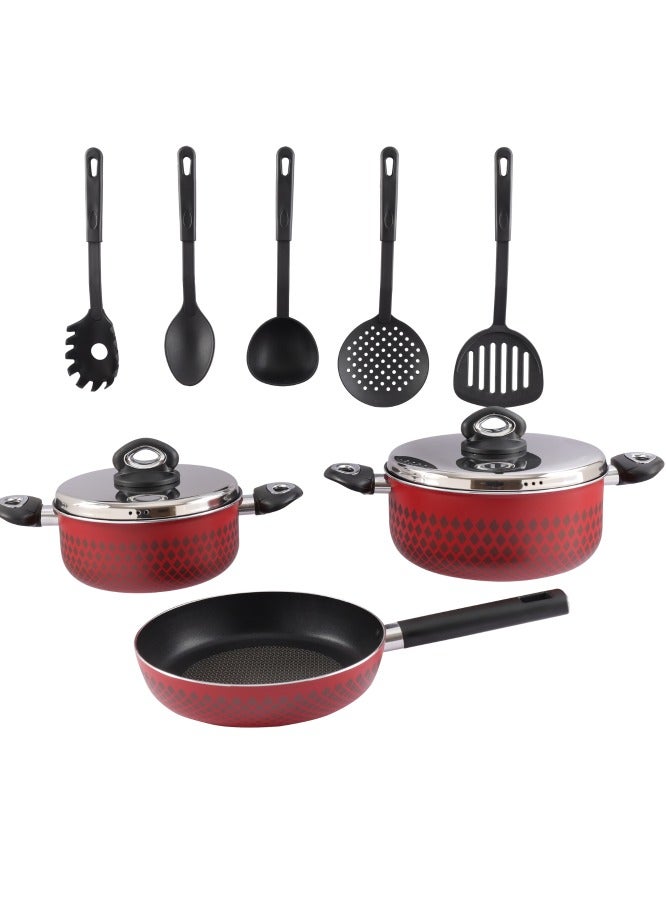 FAST Tefal Fast 12 Piece Non-Stick Pots and Frying Pan Set Sizes 28, 24, 20, 24 cm - Image 4
