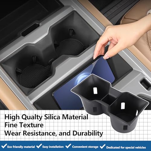 Bekantogy Cup Holder Mat Compatible with L@nd Rover Defender 90 110 130 2025-2026 Silicone Recessed Cup Holder Center Console Organizer Cup Drink Water Holder Replacement - Image 5