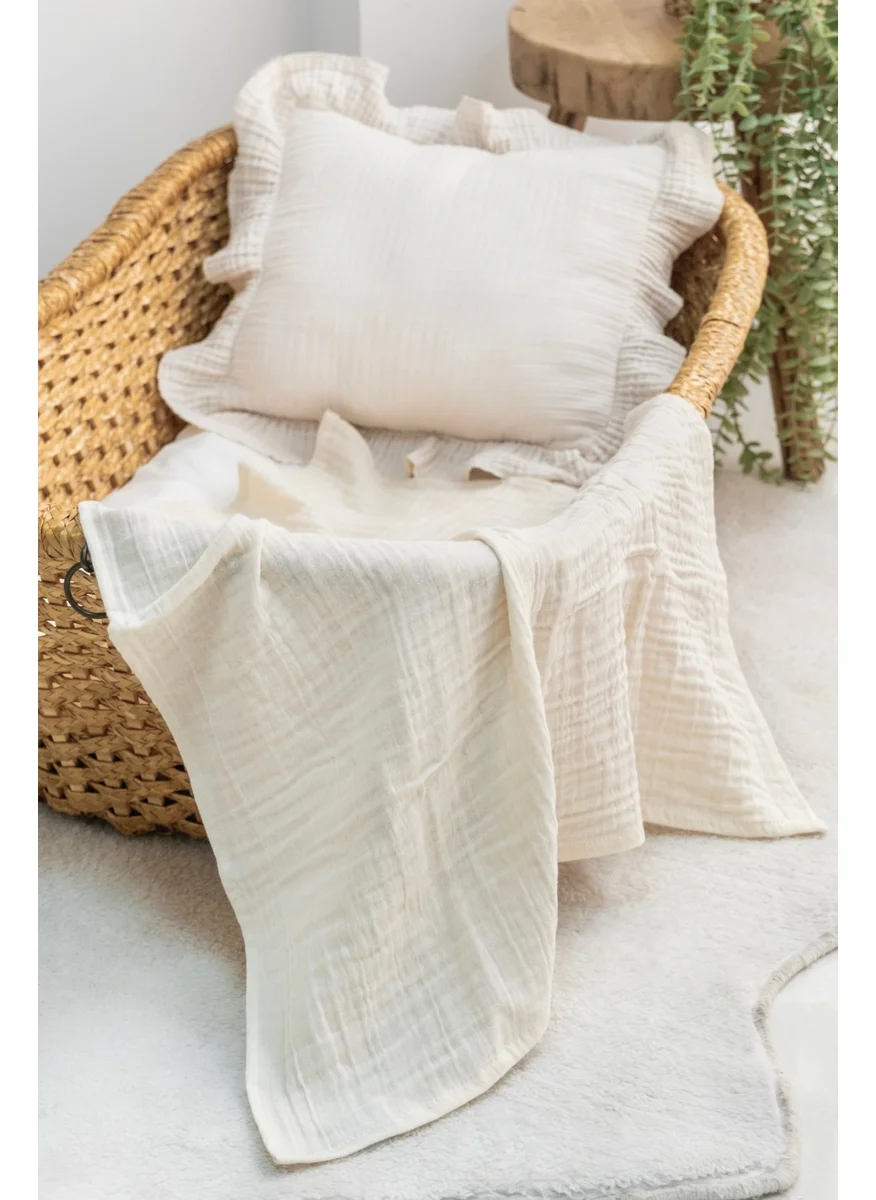 EIFIN Muslin Coverlet Set of 3 Cotton 70X80 cm