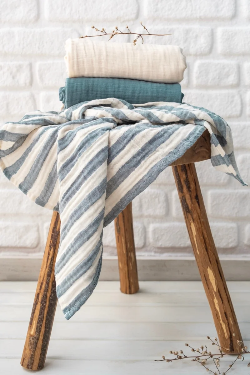 EIFIN Muslin Coverlet Set of 3 Cotton 70X80 cm