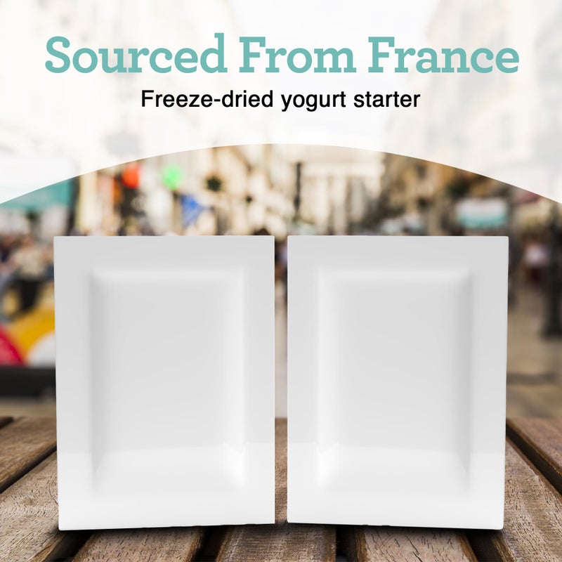 Euro Cuisine RI1020 All Natural Yogurt Culture Starter - Perfect for Dairy Free, Whole Milk, Protein Yogurt - Probiotic Yogurt Pouches for Smooth, Creamy Homemade Yogurt - Image 4