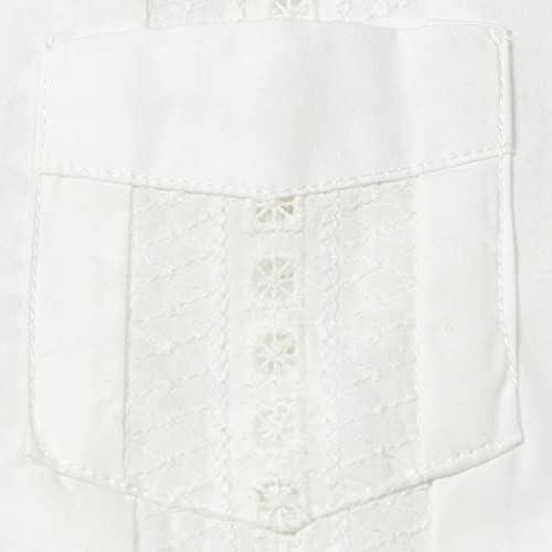 JOGAL Boys Guayabera Shirts Cuban Short Sleeve Casual Button Down Beach Shirt White 12 - Image 5