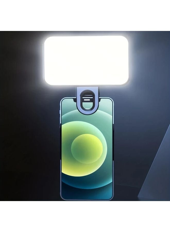Black Portable Clip On Fill Light For Mobile Phone Video Call Photography Streaming - Image 2