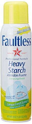 Faultless Lemon Fresh Ironing Spray Starch 567g, Gives Stiff and Crisp Finish, Wrinkle-Free, Dry Cleaner Results at Home, Odor-Neutralizing, Easy Iron Aid, Imported from USA - Image 1