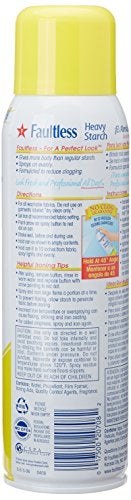 Faultless Lemon Fresh Ironing Spray Starch 567g, Gives Stiff and Crisp Finish, Wrinkle-Free, Dry Cleaner Results at Home, Odor-Neutralizing, Easy Iron Aid, Imported from USA - Image 2