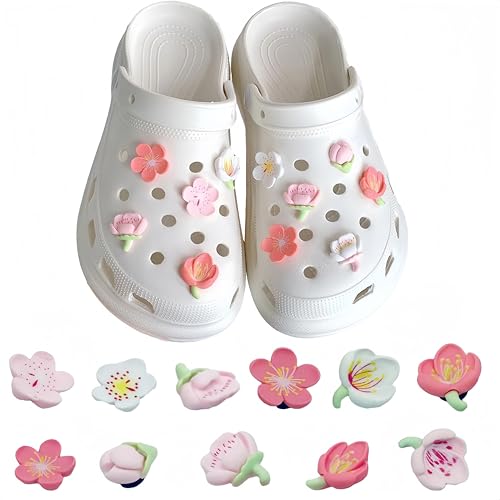 MAKABEE 2026 New Shoe Charms-Coquette Bows Flower Pink Shoe bogg bag Charms Set for Women Kids - Image 1