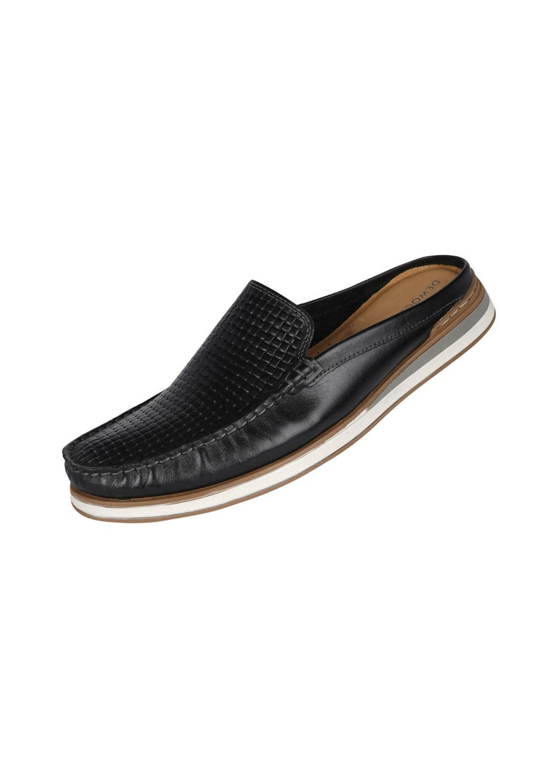 DEMOCRATA 032-77 Democrata Mens Black Denim Flow Mule 252107-003  - Image 2
